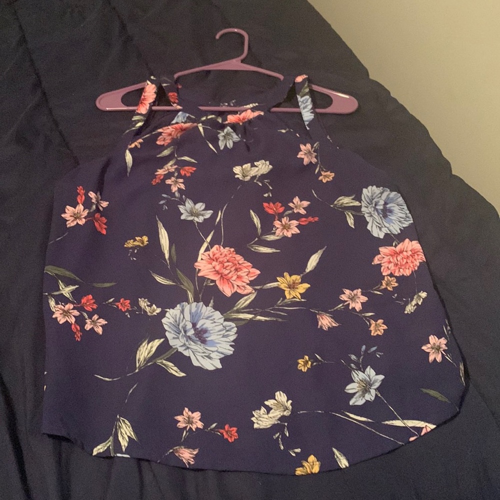 A navy blue top